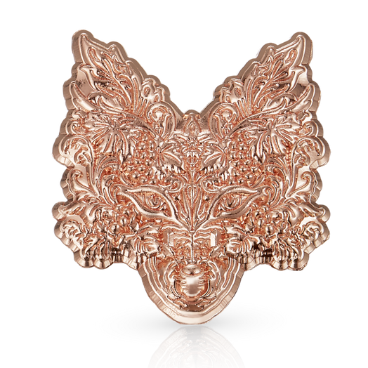 Pale Fox Single Estate Ultra Premium Prosecco Rose Gold Pin Badge 